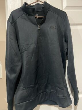 Under Armour Black Half-Zip Fleece Pullover